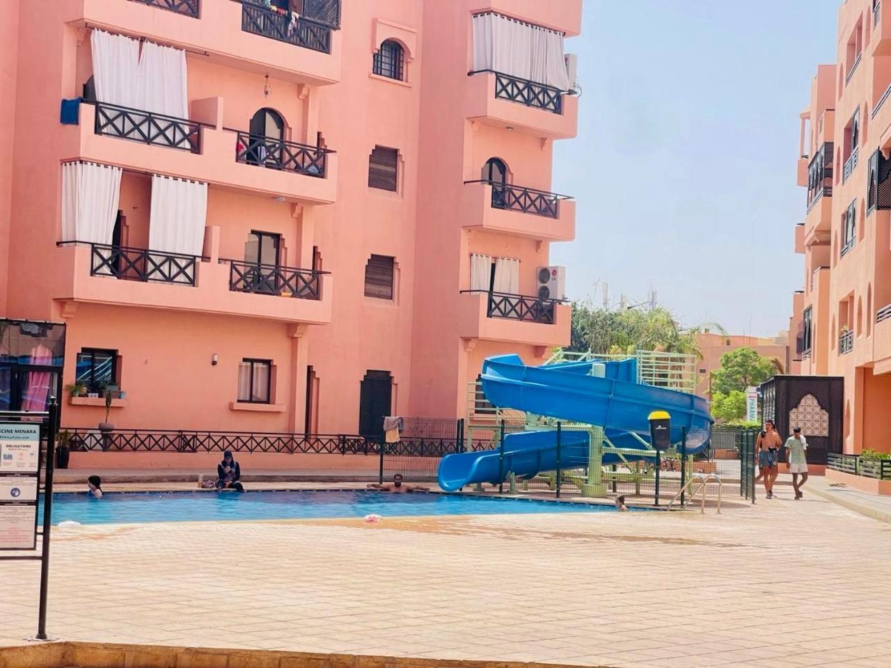 Oasis De Detente Avec Terrasse Et Vue Sur Piscine Marrakesh Ngoại thất bức ảnh