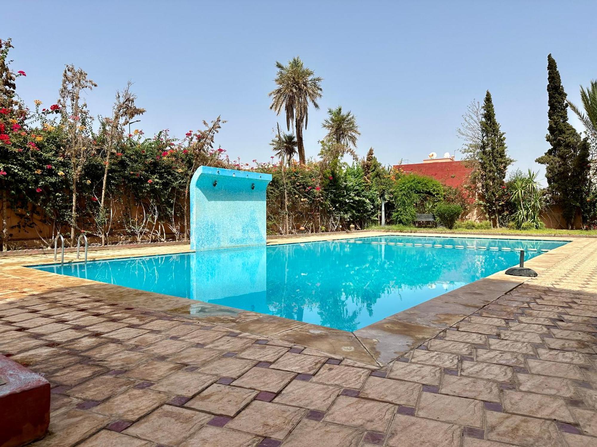 Oasis De Detente Avec Terrasse Et Vue Sur Piscine Marrakesh Ngoại thất bức ảnh